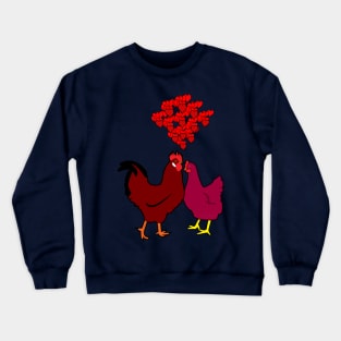 Heart, Hen and Roster Crewneck Sweatshirt